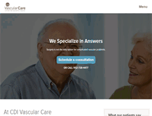 Tablet Screenshot of cdivascularcare.com
